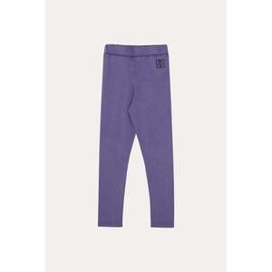 NEW THE CAMPAMENTO kid's cotton leggings in blue washed